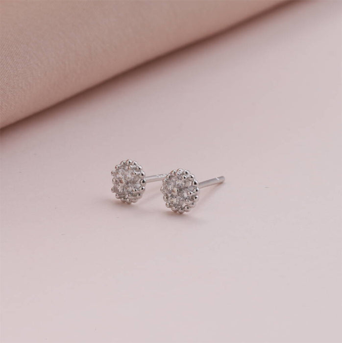 'Best Of Luck' Crystal Four Leaf Clover Earrings