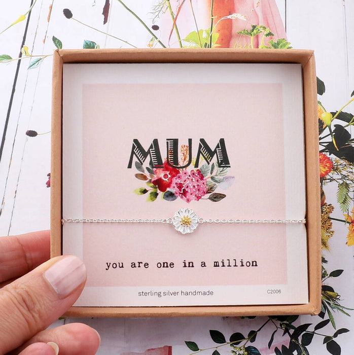 'One In A Million' Mum's Daisy Bracelet
