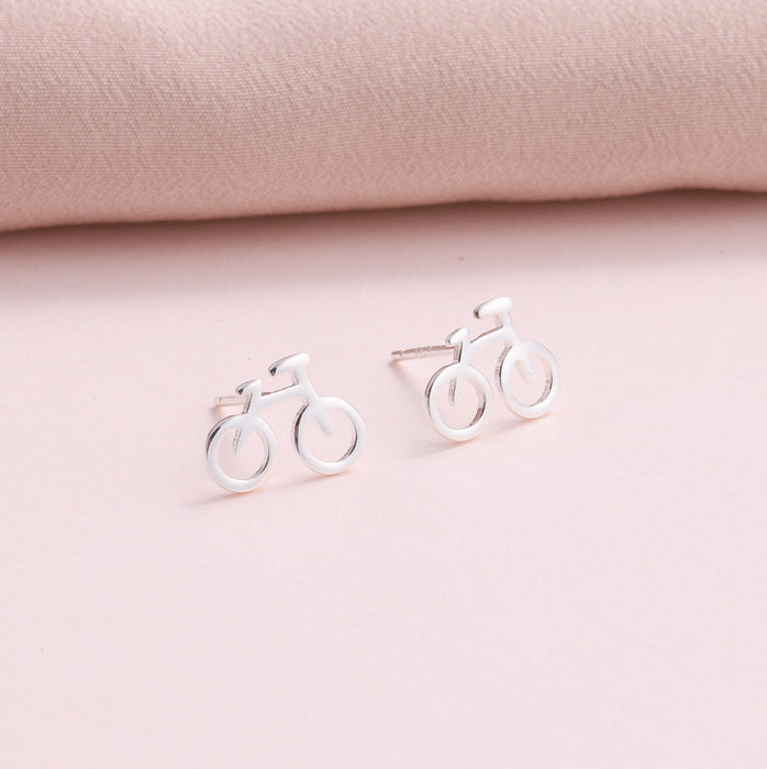 'Life Is A Journey' Bicycle Earrings