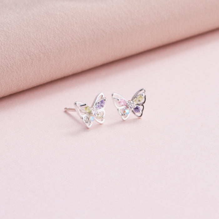 Sterling Silver Butterfly Earrings For Mother's Day