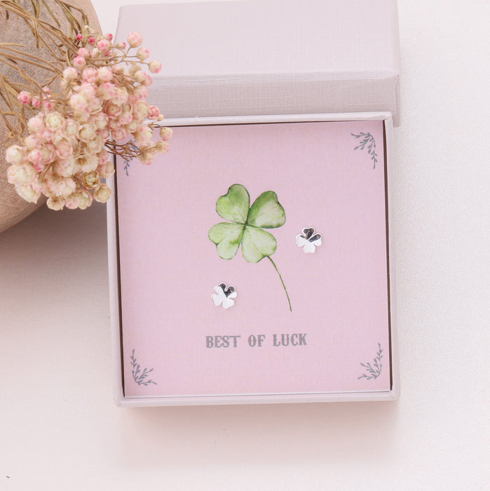 Gift Boxed 'Good Luck' Earrings