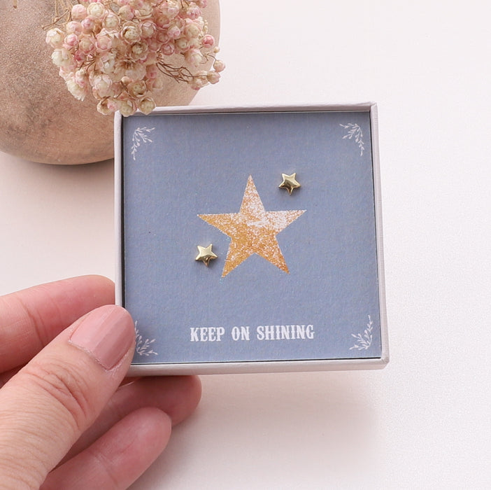 Gift Boxed 'Keep On Shining' Earrings