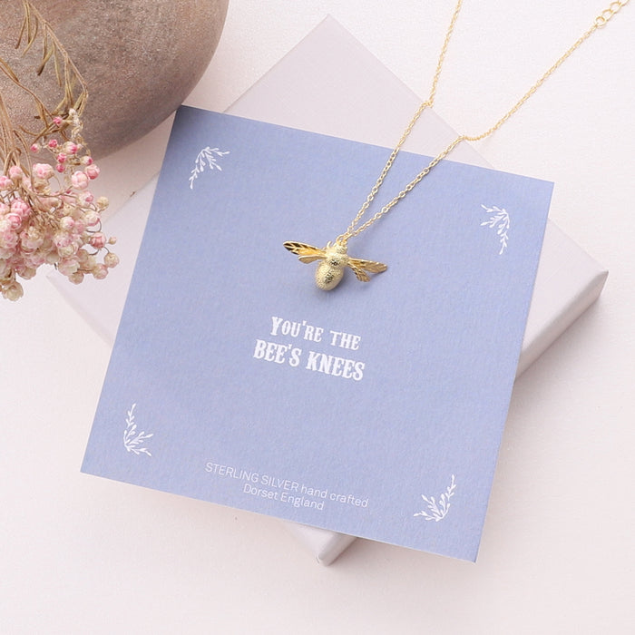 'You Are The Bee's Knees' Bumble Bee Necklace