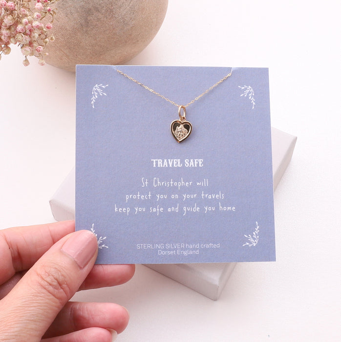 Sterling silver travel safe necklace