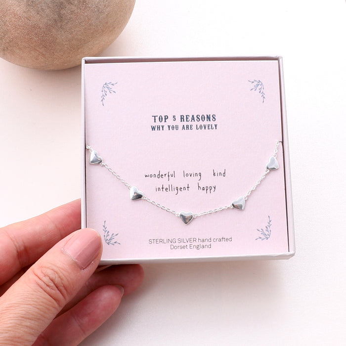 "Top Five Reasons Why You Are Lovely" Bracelet
