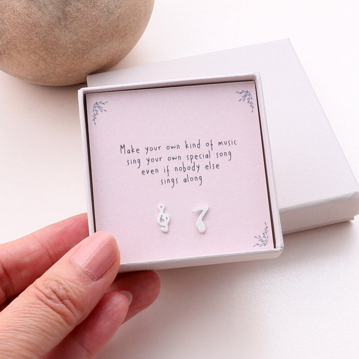 'Your Own Song' Music Note Earrings
