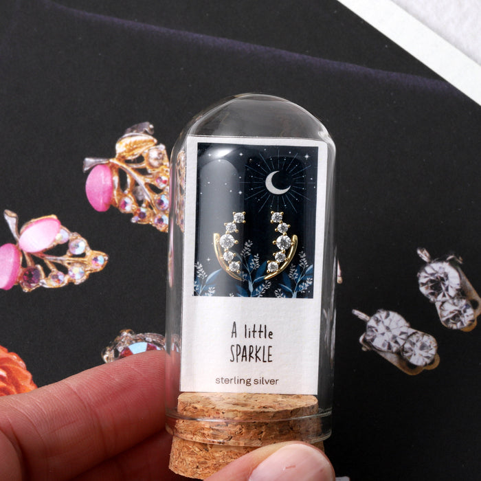 TT64040 Crystal lily of the valley earrings A LITTLE SPARKLE