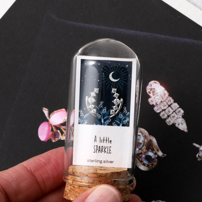 TT64040 Crystal lily of the valley earrings A LITTLE SPARKLE