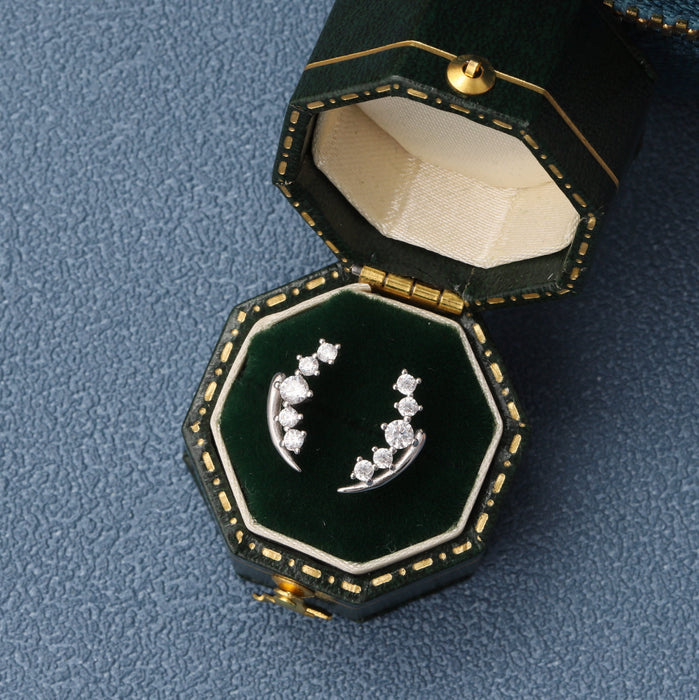 TT64040 Crystal lily of the valley earrings A LITTLE SPARKLE