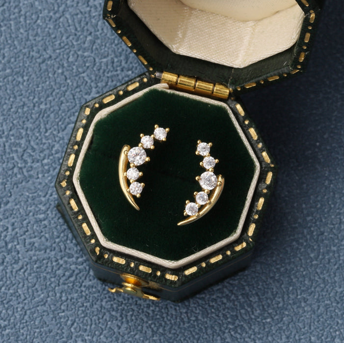 TT64040 Crystal lily of the valley earrings A LITTLE SPARKLE