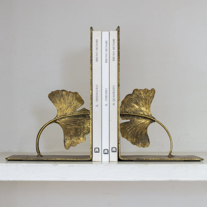 Golden Lotus Bookends