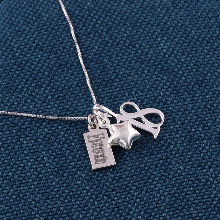 Sterling Silver Personalised Necklace For 18th Birthday