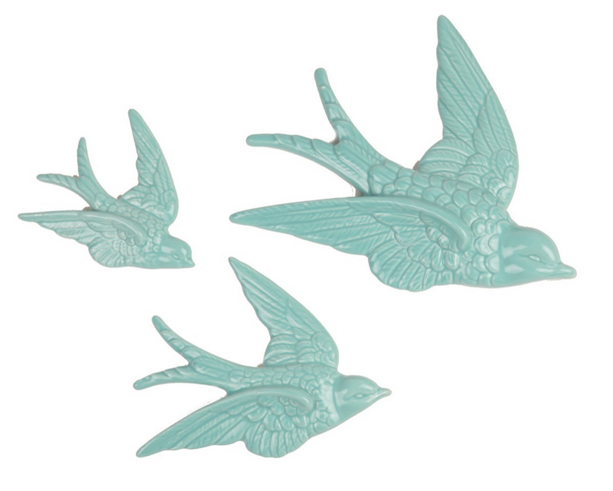 Swallow Wall Decorations Duck Egg - Set Of 3