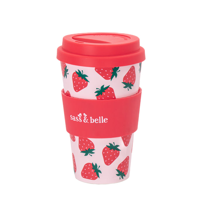 Strawberry Travel Coffee Cup