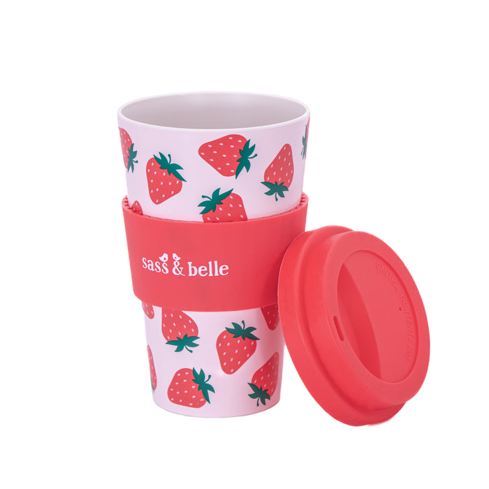 Strawberry Travel Coffee Cup