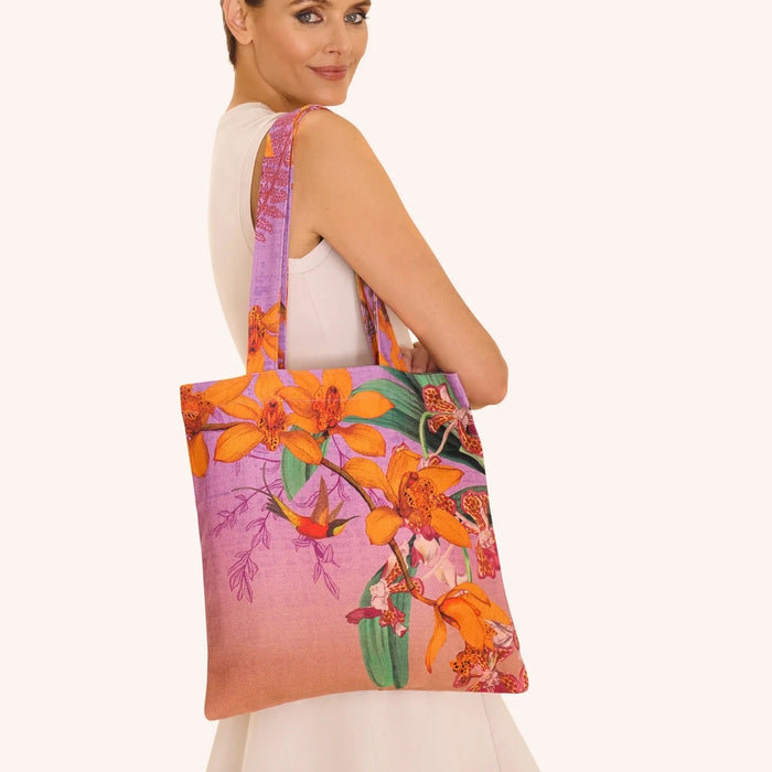 CANVAS TOTE BAG - BOTANY BLISS - LAVENDER
