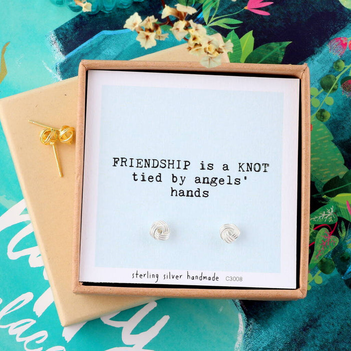 Gift Boxed Friendship Knot Earrings