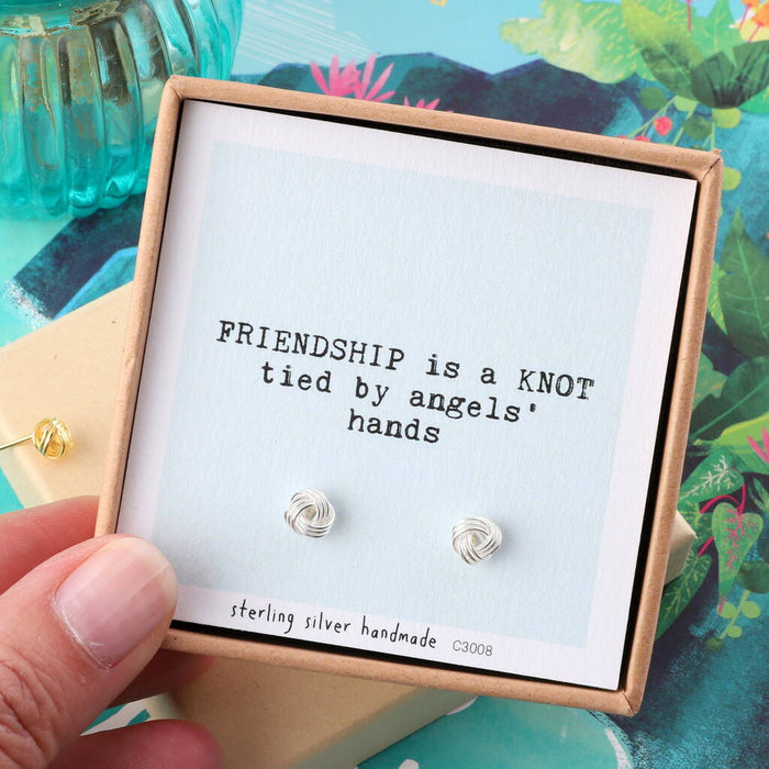 Gift Boxed Friendship Knot Earrings