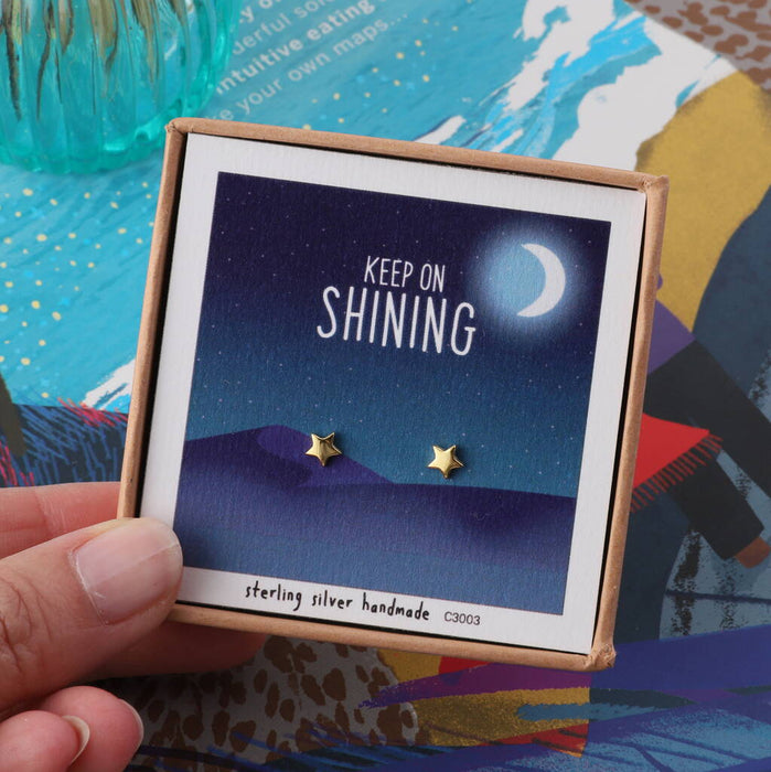 Gift Boxed 'Keep On Shining' Earrings