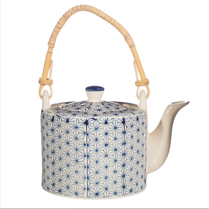 Sashiko Pattern Teapotsass & Belle home and garden, New Arrivals, new home gift
