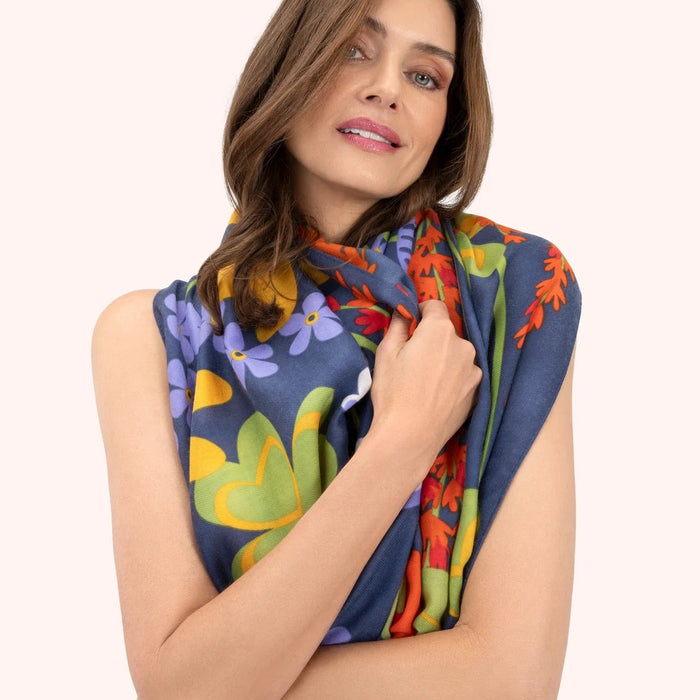 PRINT SCARF - NORDIC MEADOW