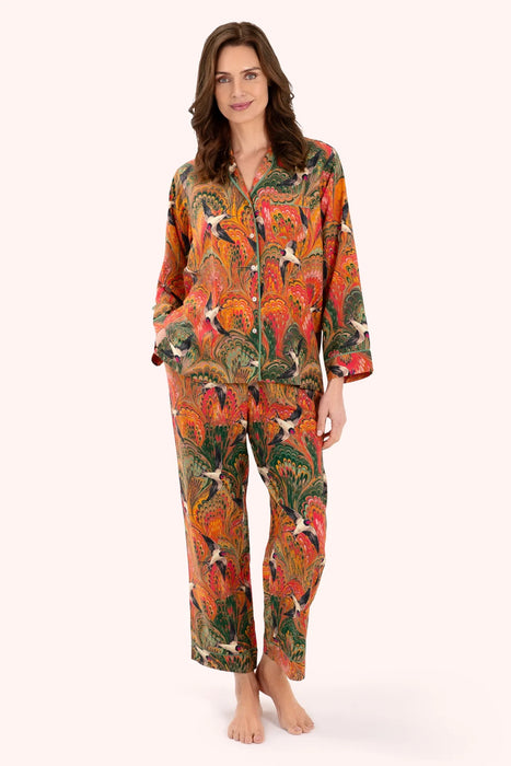 SUPERSOFT MARBLED SWALLOWS PYJAMAS - MEDIUM