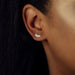 Sterling Silver Twinkle Star Earrings Studs