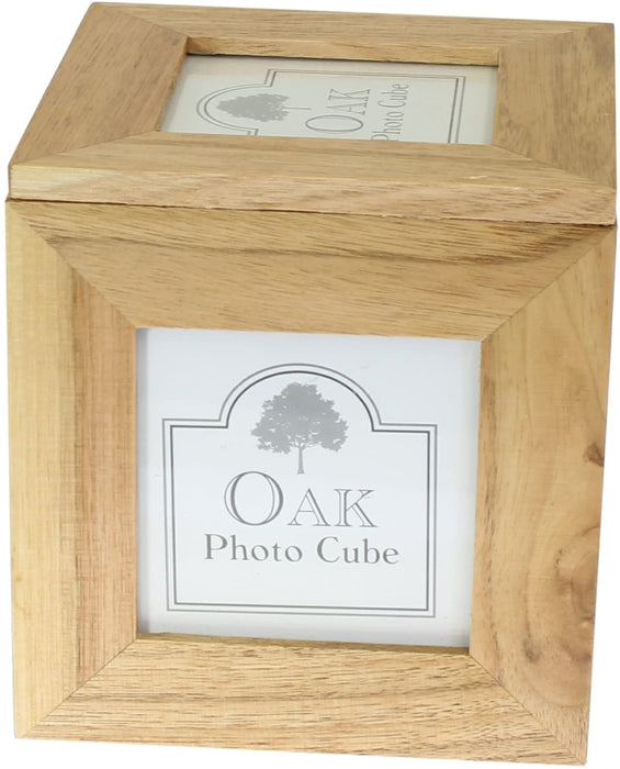 Oak Photo Cube