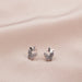 Sterling Silver Twin Butterfly Earrings Studs