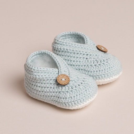 Baby Hand Crochet Double Flap Shoes