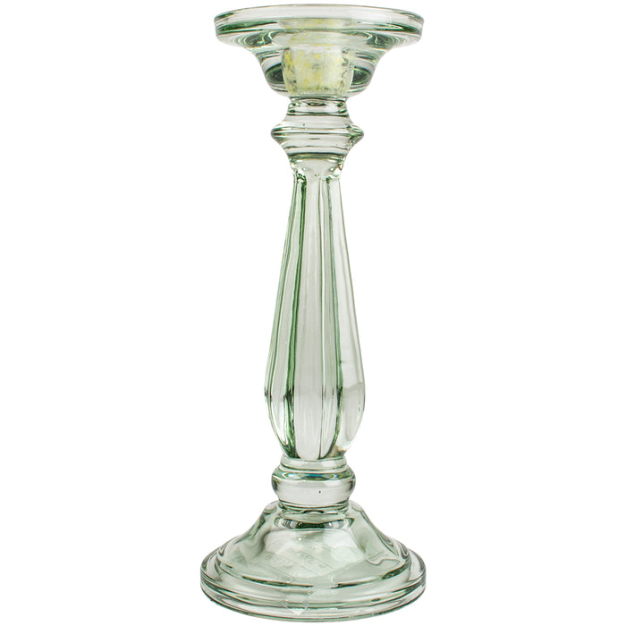 Glass Candlestick Tilbury Green
