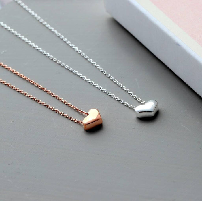 Sterling Silver Heart Necklace For 16th Birthday