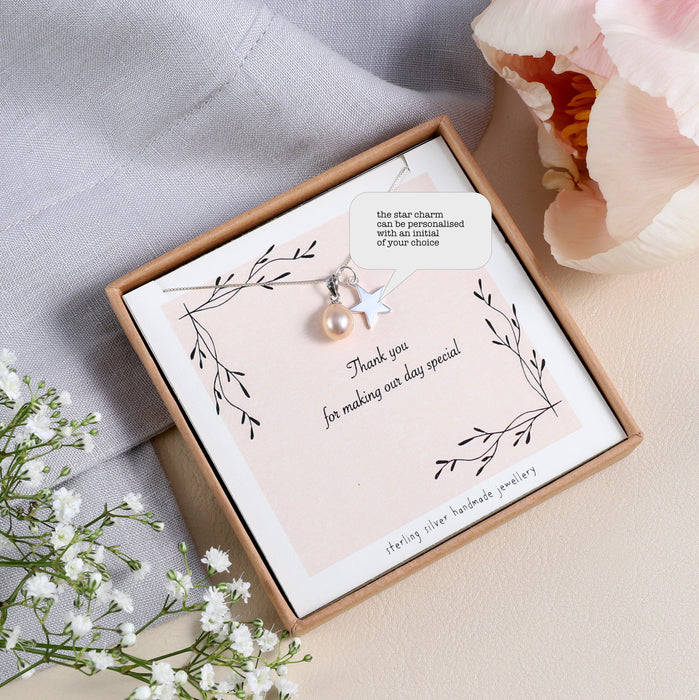 Personalised 'Bridesmaid Thank You' Necklace