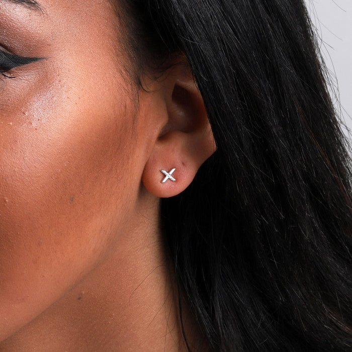 'Like You More Than Planned' Sterling Kisses Earrings