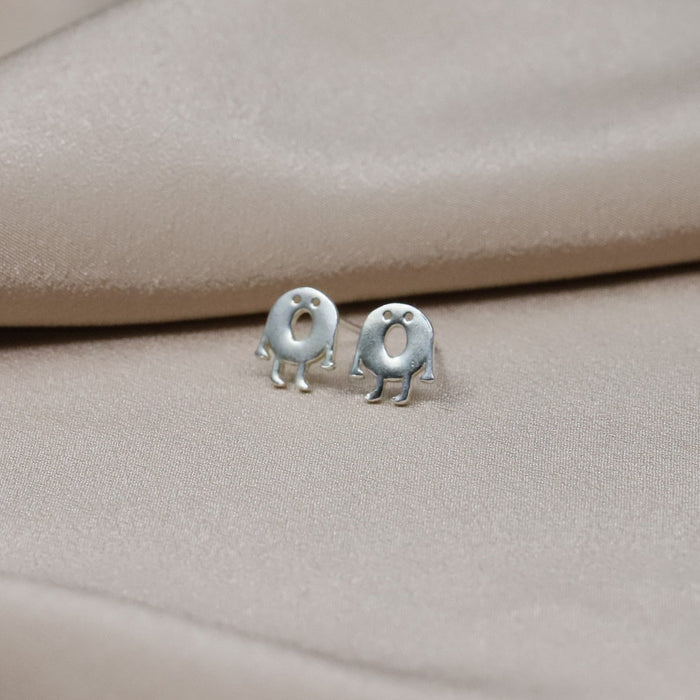 Sterling Silver 'Love You More Than' Doughnuts Earrings