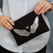 Personalised Angel Wing Initial Pouch Bag