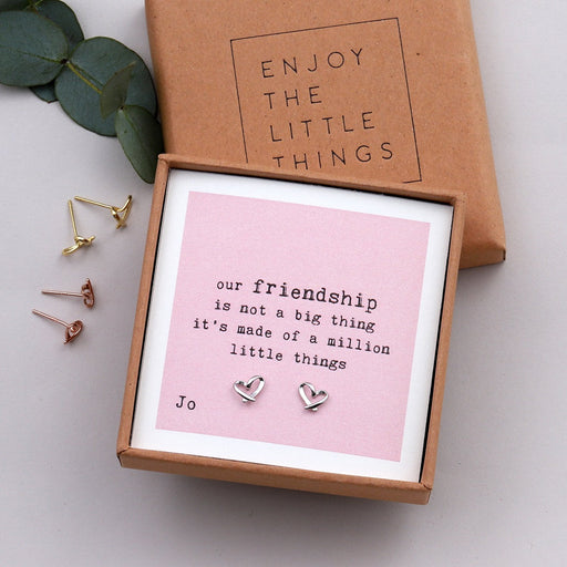 'A Million Little Things' Friendship Heart Earrings