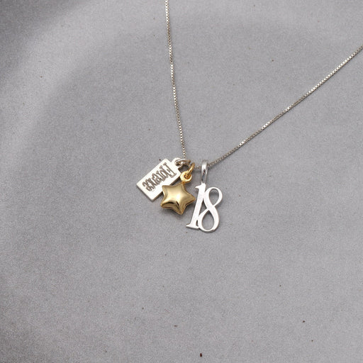 Sterling Silver Personalised Necklace For 18th Birthday