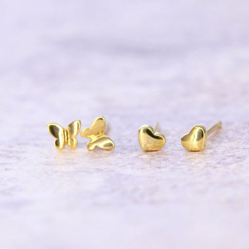 Gold Plated Tiny Earrings