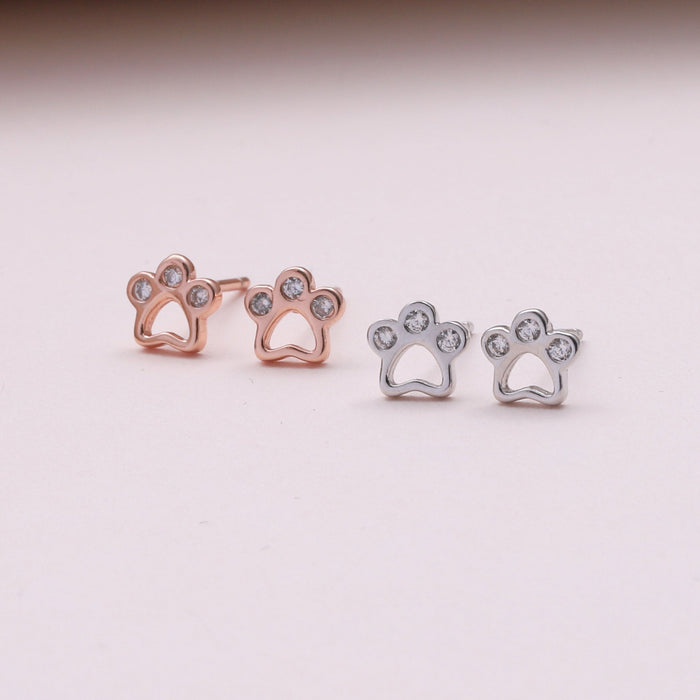 Tiny Little Paws Earring Studs