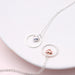 Sterling Silver Circle and Heart Pendant Necklace