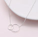 Sterling Silver Big and Small Circle Necklace
