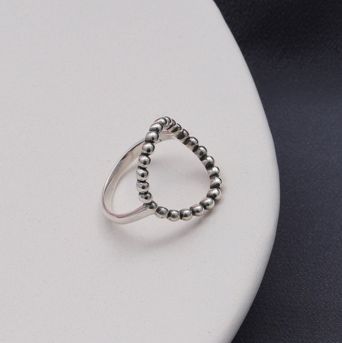 Sterling Silver Tiny Spheres ring