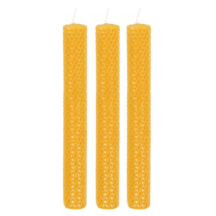 Set of Three Beeswax Candlesthe attic store 