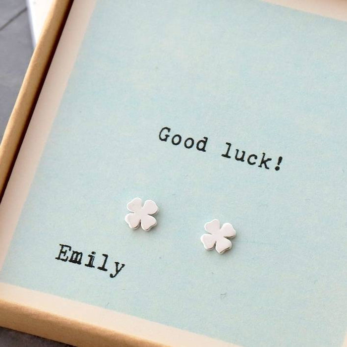 Gift Boxed 'Good Luck' Earrings