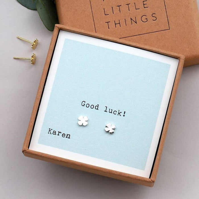 Gift Boxed 'Good Luck' Earrings