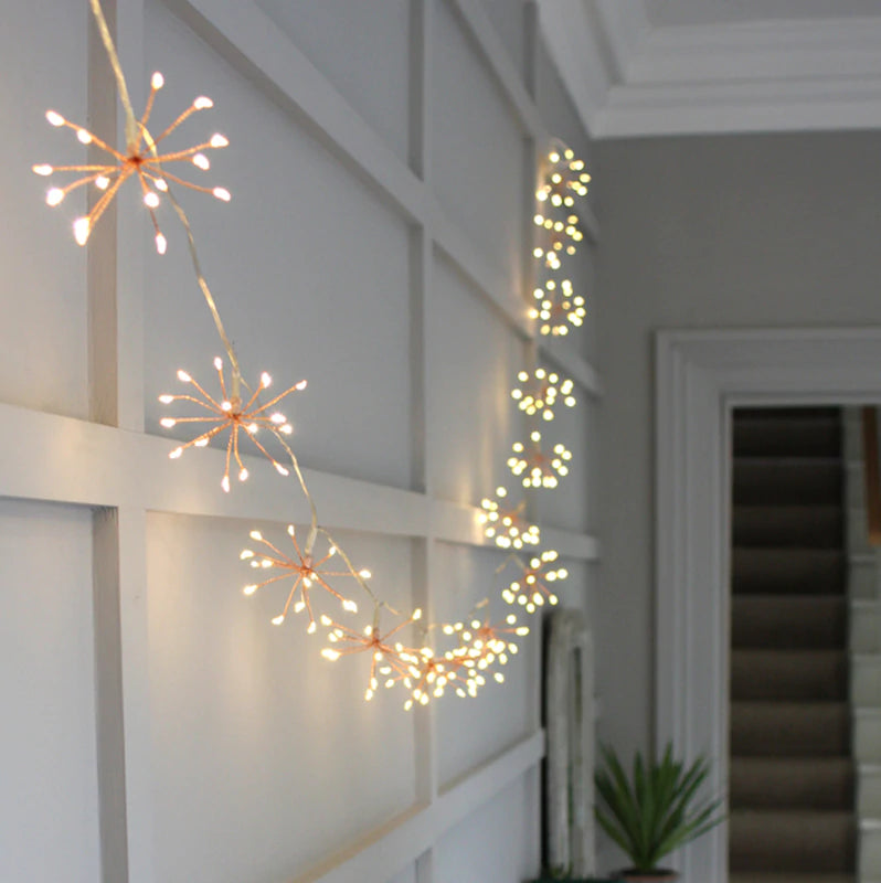 Copper Starburst Light Chain — the attic store