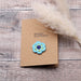 Personalisable greeting cards with crochet flower "Happy Birthday"