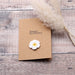 Personalisable greeting cards with crochet daisy "Happy Birthday"