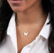 Sterling Silver Butterfly Necklace Or Bracelet